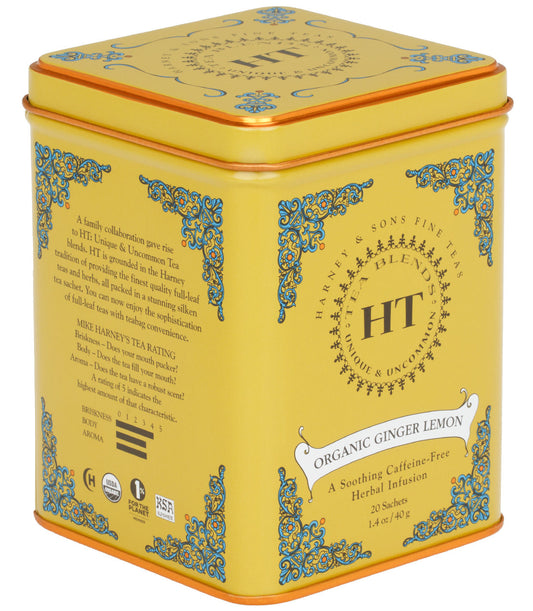 Organic Ginger Lemon Harney and Sons Teas-Foodie > Food, Beverages & Tobacco > Beverages > Tea & Infusions-Quinn's Mercantile