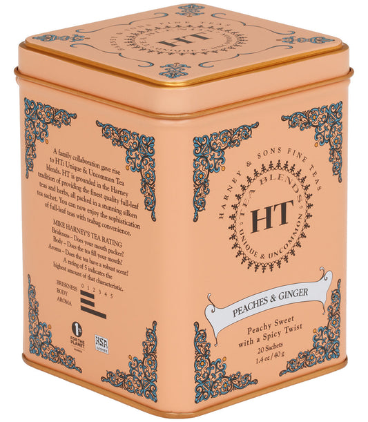 Peaches & Ginger Harney and Sons Teas-Foodie > Food, Beverages & Tobacco > Beverages > Tea & Infusions-Quinn's Mercantile