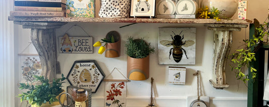 Primitive Shelf with Corbels-Vintage Finds > Furniture > Shelving > Wall Shelves & Ledges-Quinn's Mercantile