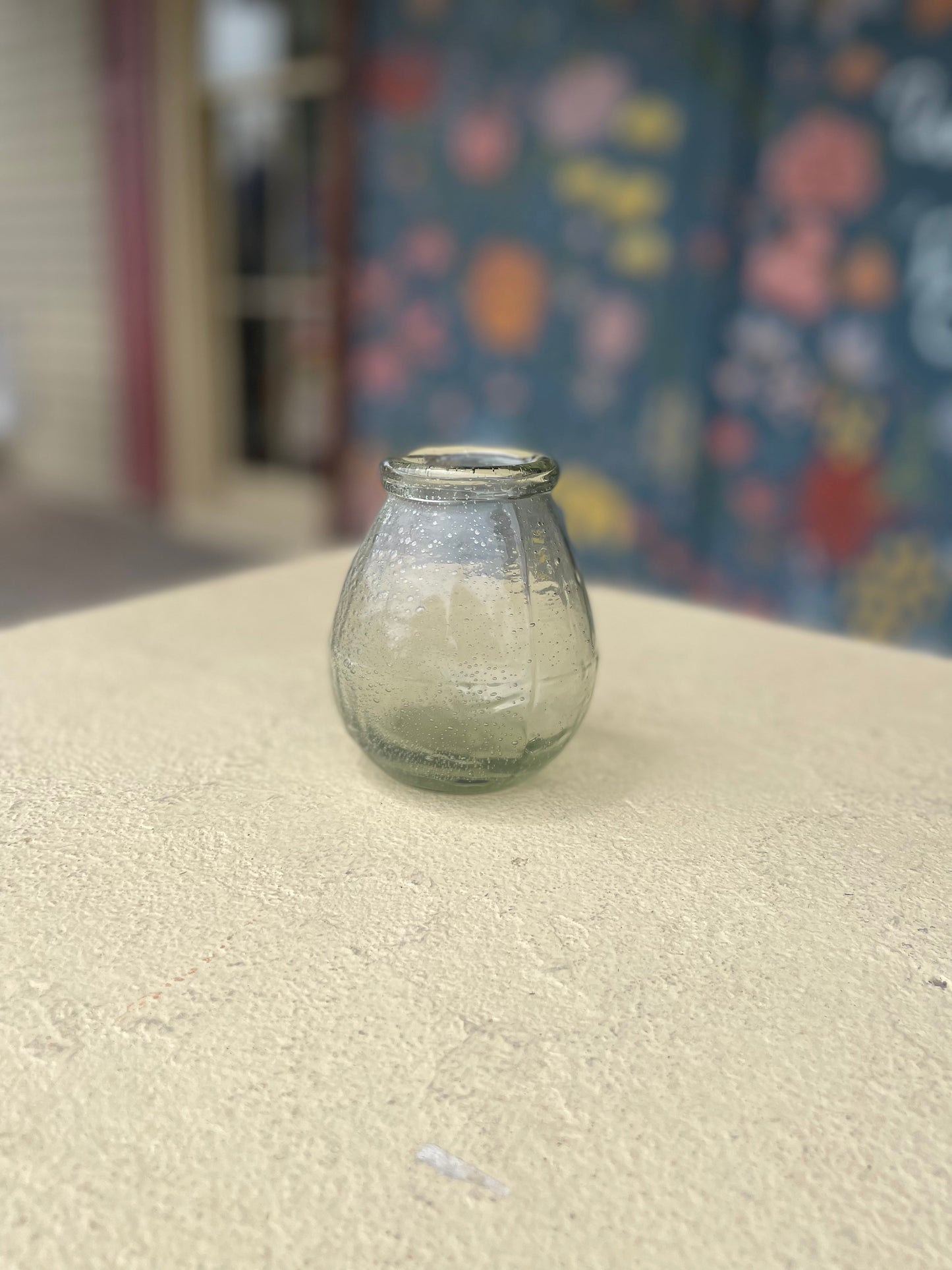Round Green Bubble Glass Vase-For the Home > Home & Garden > Decor > Decorative Bottles-Quinn's Mercantile