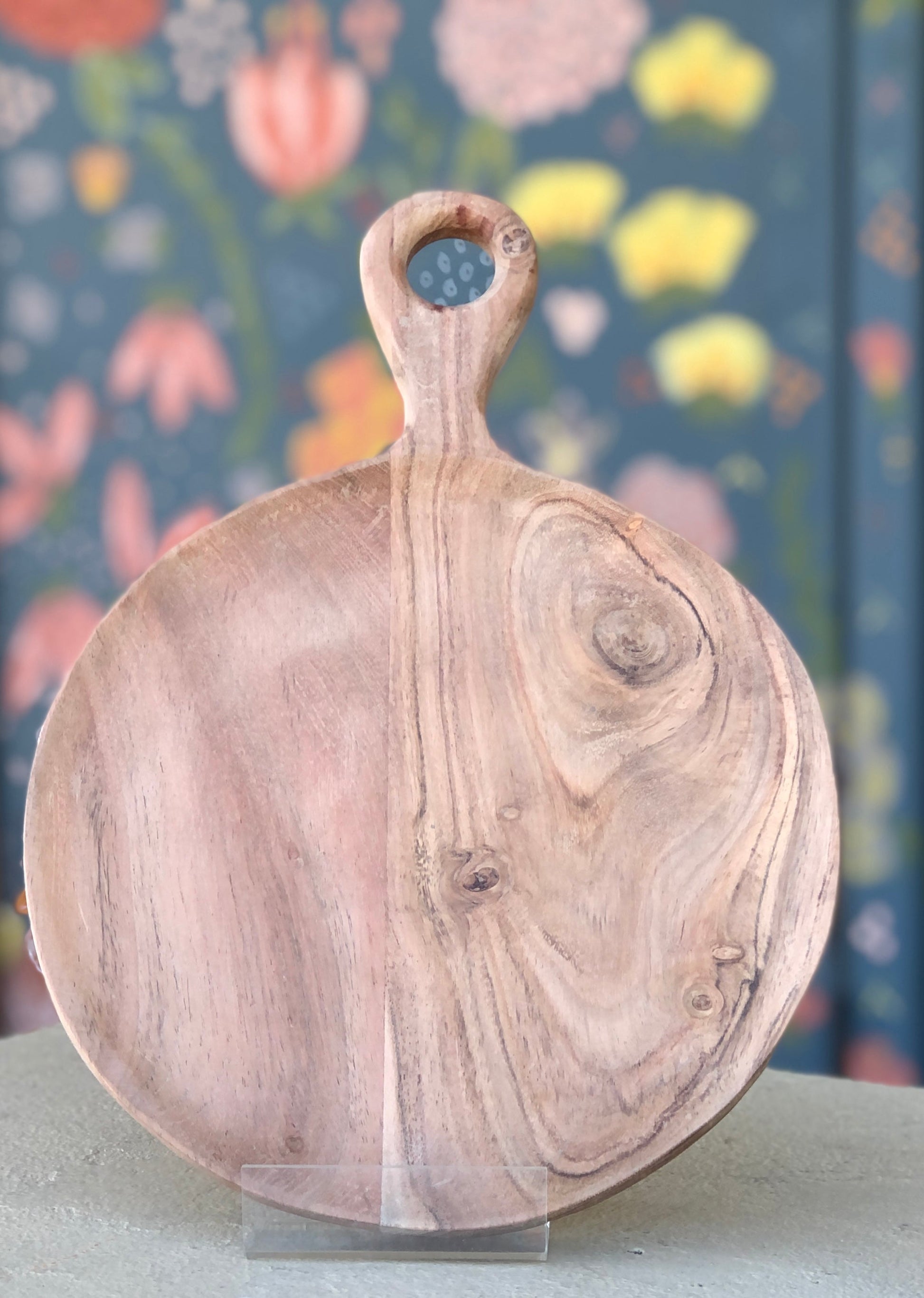 Round Wood Serving Tray-kitchen-Quinn's Mercantile