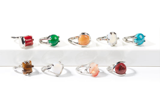 Semi-Precious Stone Rings-Jewelry > Apparel & Accessories > Jewelry > Rings-Quinn's Mercantile