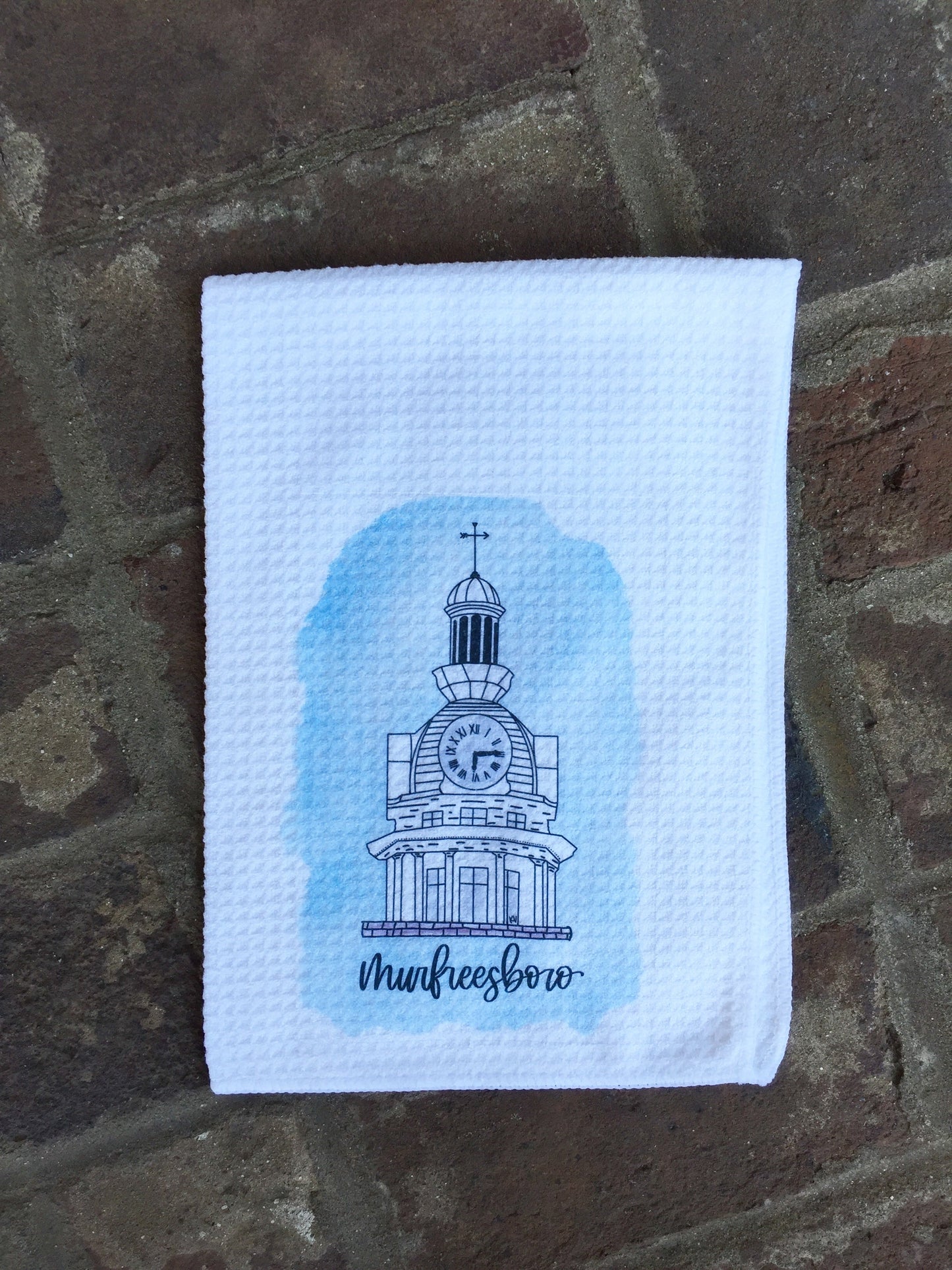 Murfreesboro Courthouse Accent Towel-Textiles > Home & Garden > Linens & Bedding > Towels > Kitchen Towels-Quinn's Mercantile