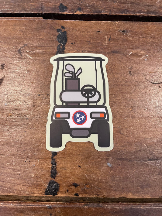 Tennessee Stickers-Decorative Stickers > Arts & Entertainment > Hobbies & Creative Arts > Arts & Crafts > Art & Crafting Materials > Embellishments & Trims > Decorative Stickers-Golf Cart Tri Star-Quinn's Mercantile