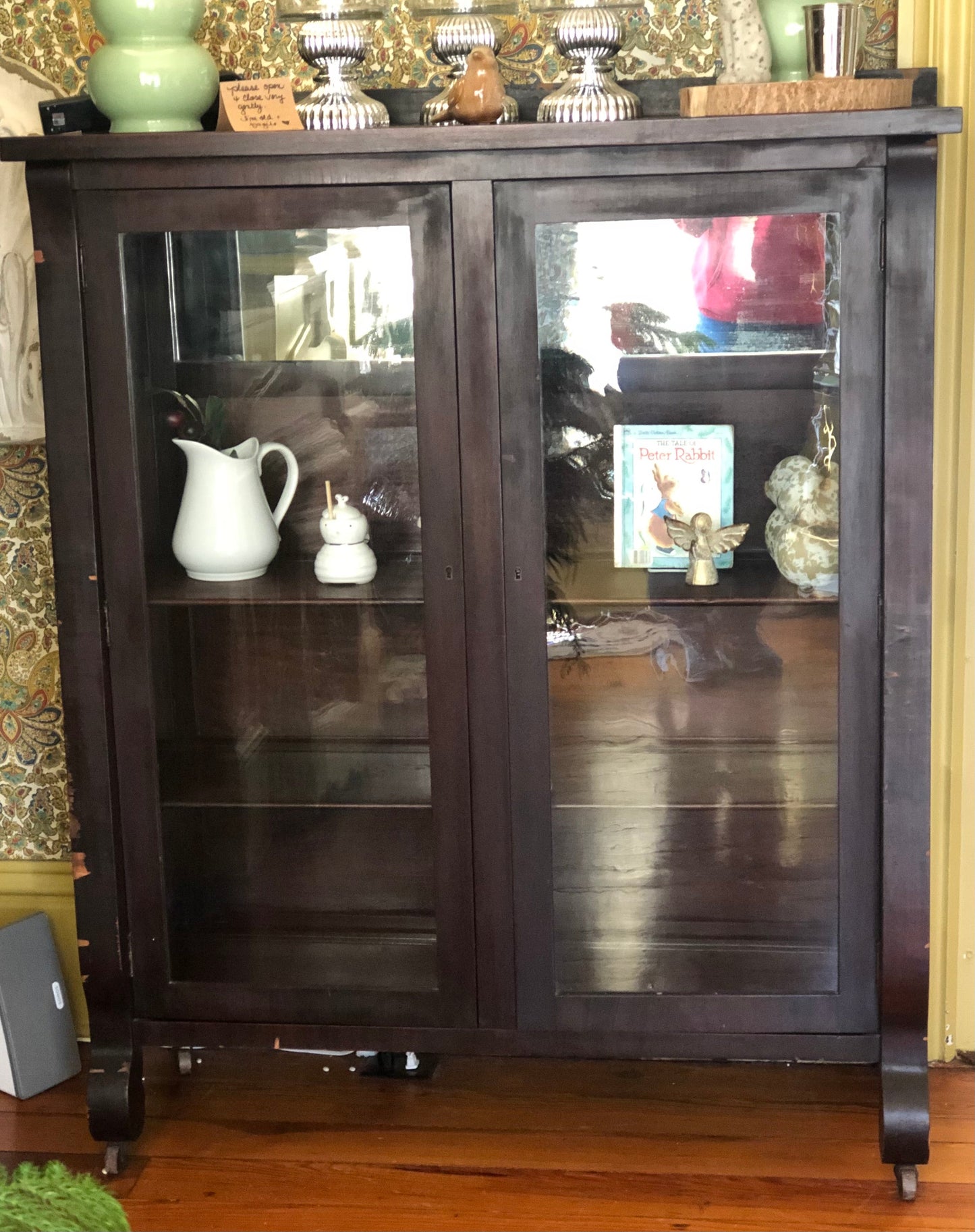 Vintage Glass Front Cabinet-Vintage Finds-Quinn's Mercantile