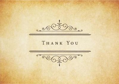 Vintage Parchment Thank You Boxed Note Cards-stationery > Arts & Entertainment > Party & Celebration > Gift Giving > Greeting & Note Cards-Vintage Parchment-Quinn's Mercantile