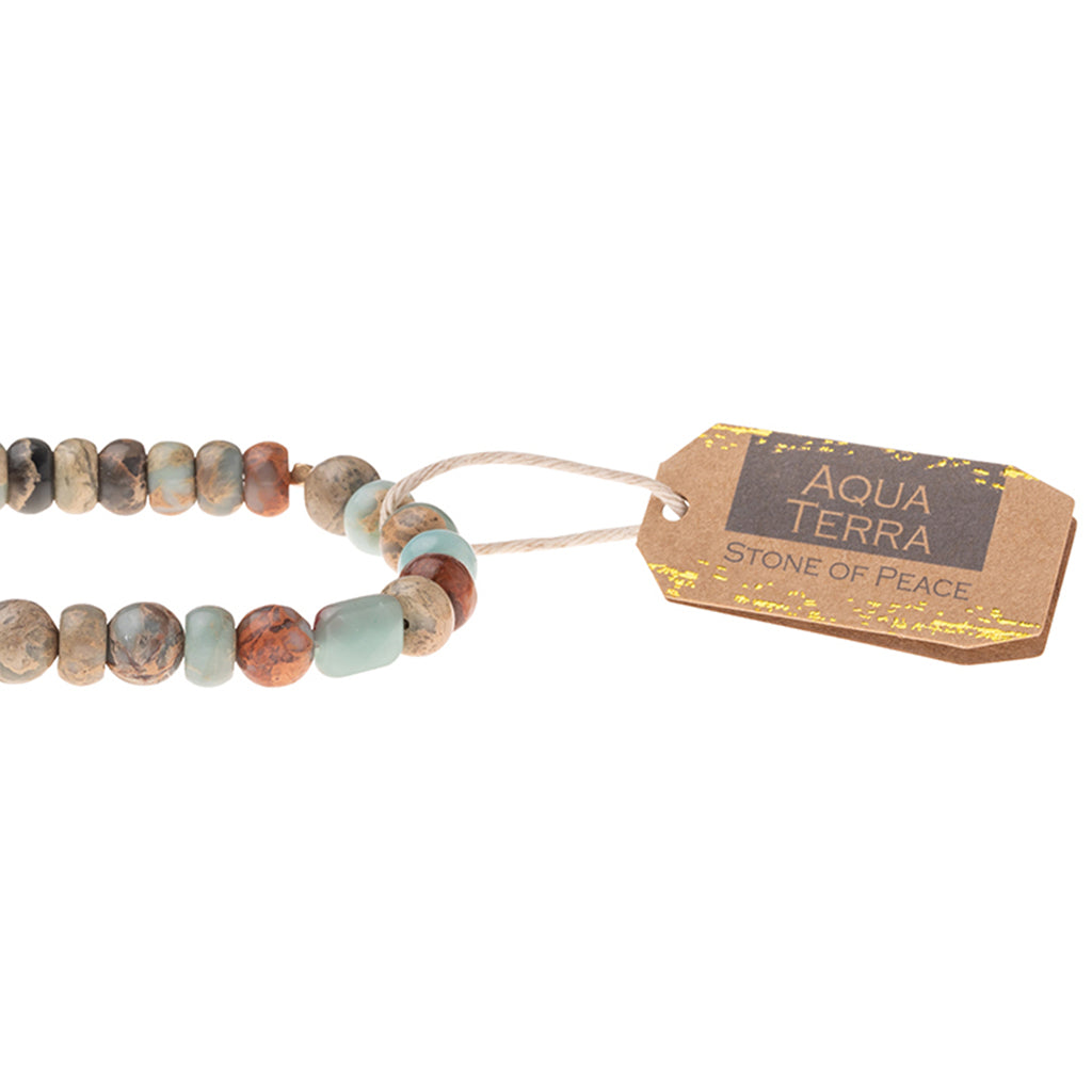 Aqua Terra Stone Stacking Bracelet-Apparel & Accessories > Jewelry > Bracelets-Quinn's Mercantile