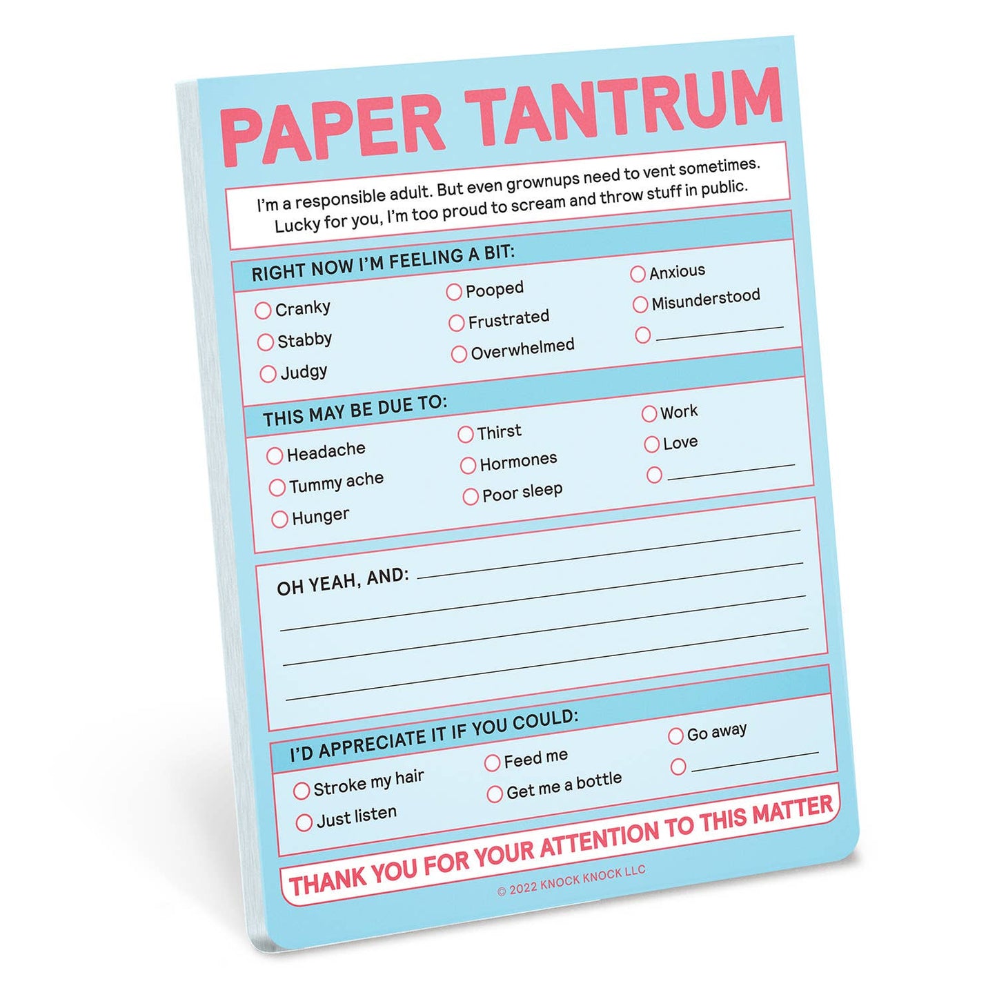 Paper Tantrum Nifty Note Pad-Office Supplies > General Office Supplies > Paper Products > Stationery-Quinn's Mercantile