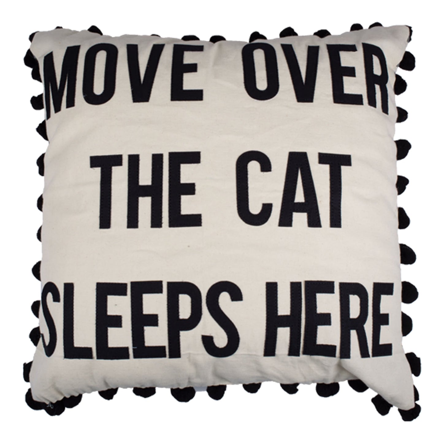 Move Over the Cat Sleeps Here Pillow-Textiles-Quinn's Mercantile