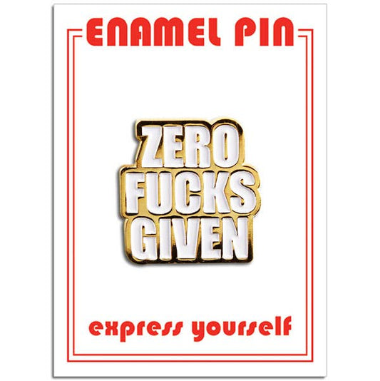Zero Fucks Given Pin-Apparel & Accessories > Jewelry > Brooches & Lapel Pins-Quinn's Mercantile