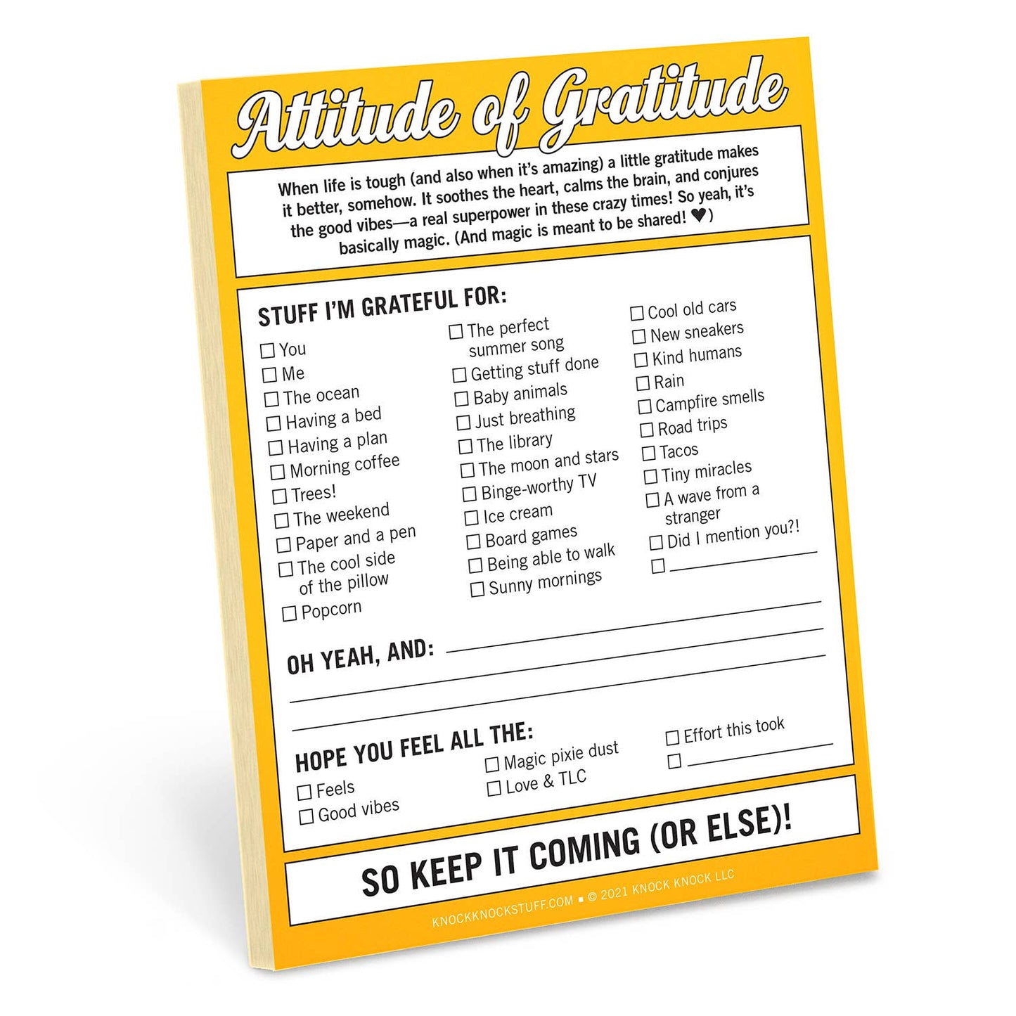 Attitude of Gratitude Nifty Note Pad-Office Supplies > General Office Supplies > Paper Products > Stationery-Quinn's Mercantile
