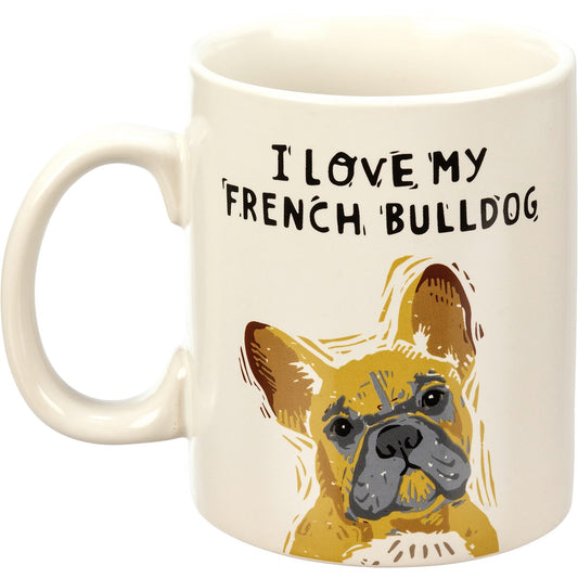 I Love My French Bulldog Mug-Home & Garden > Kitchen & Dining > Tableware > Drinkware > Mugs-Quinn's Mercantile
