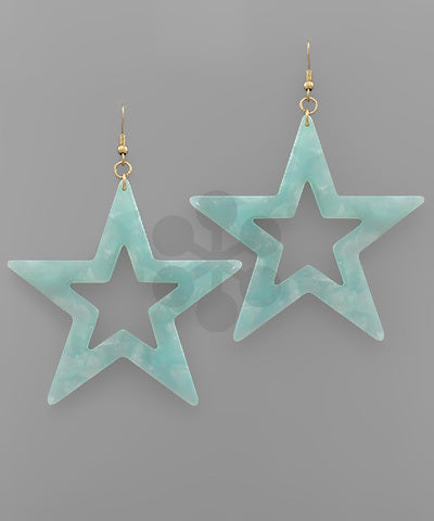 Star Dangle Earrings-Apparel & Accessories > Jewelry > Earrings-Quinn's Mercantile