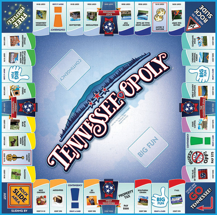 Tennessee-Opoly Game-Gift > Toys & Games > Games-Quinn's Mercantile