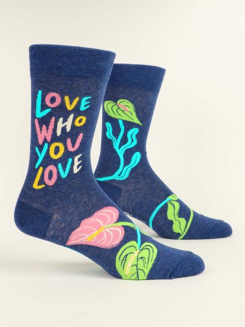 Love Who You Love Women's Crew Socks-Apparel > Apparel & Accessories > Clothing > Underwear & Socks-Love-Quinn's Mercantile