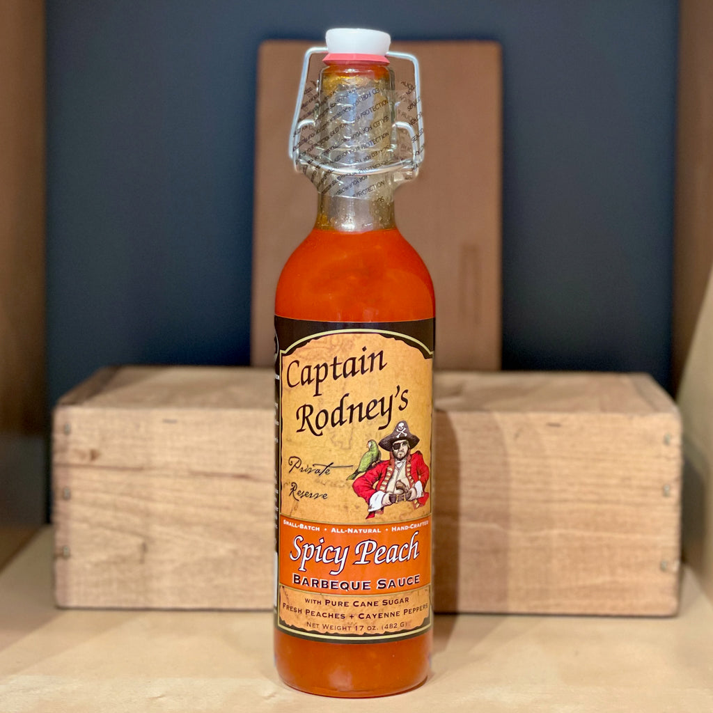 Spicy Peach Barbeque Boucan Sauce - Captain Rodney's Private Reserve