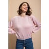 Dusty Pink Sweater Top-Apparel & Accessories > Clothing > Shirts & Tops-Quinn's Mercantile